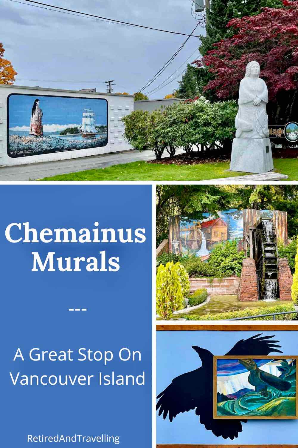 Cheminus Admire The Murals In Chemainus On Vancouver Island - Retired And Travelling